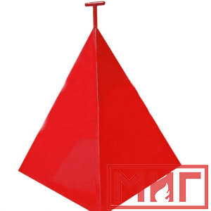 Фото 35 - Пожарная пирамида для пожарного гидранта 750x750x900 (Трехгранная).